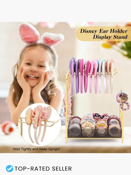 Hair Accessories Organizer Versatile Acrylic Headband Holder Stand Scrunchies main image 6